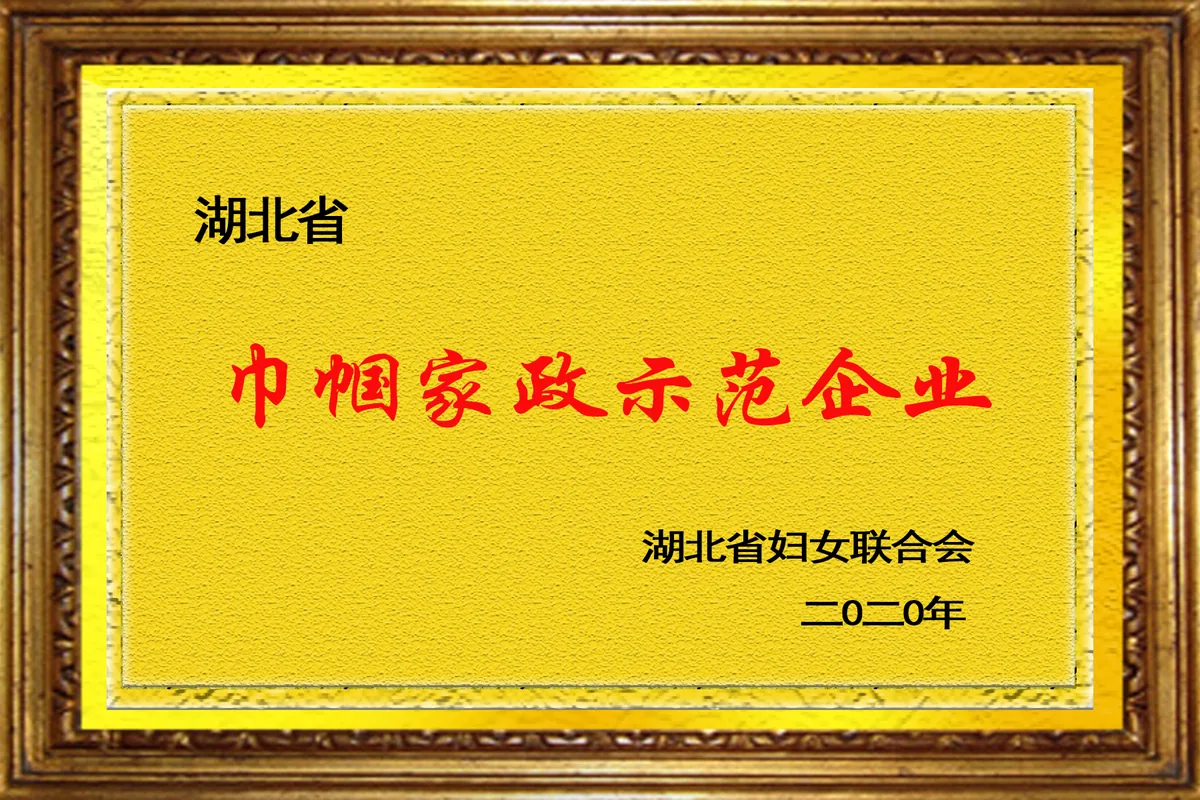 湖北省巾帼家政示范企业（湖北省妇女联合会）